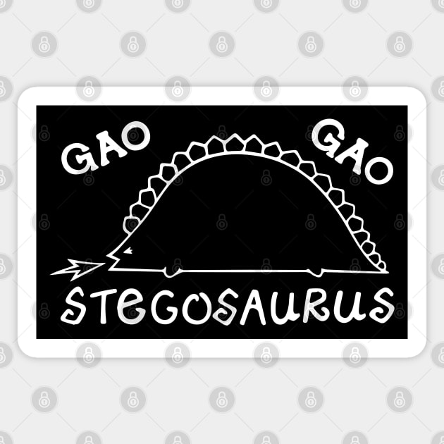 Yukito (Air) "Gao Gao Stegosaurus" Sticker by Kamishirts